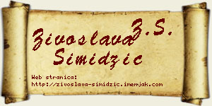 Živoslava Simidžić vizit kartica